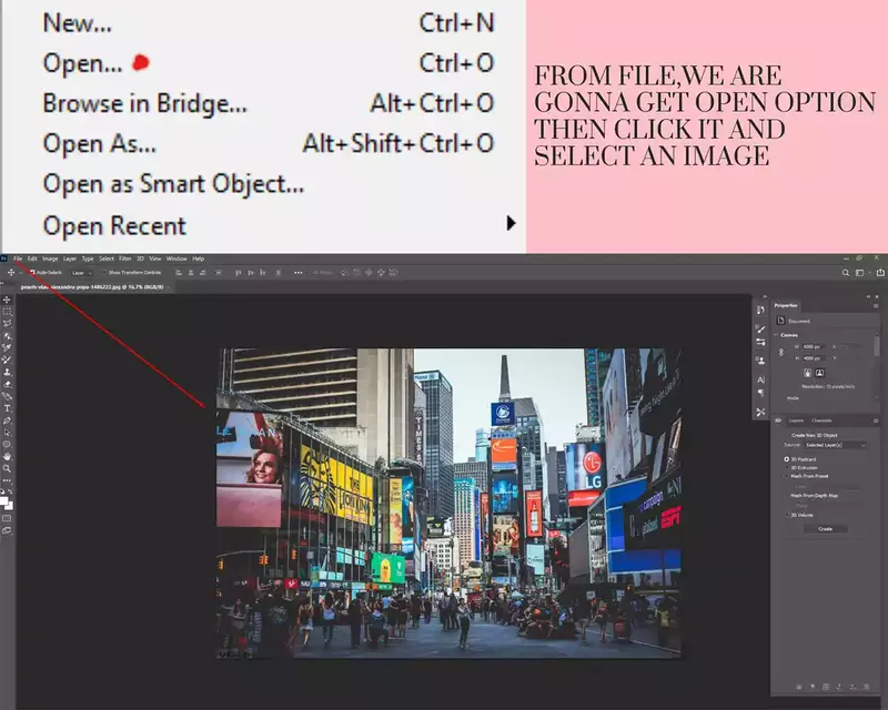 3d text creation in photoshop