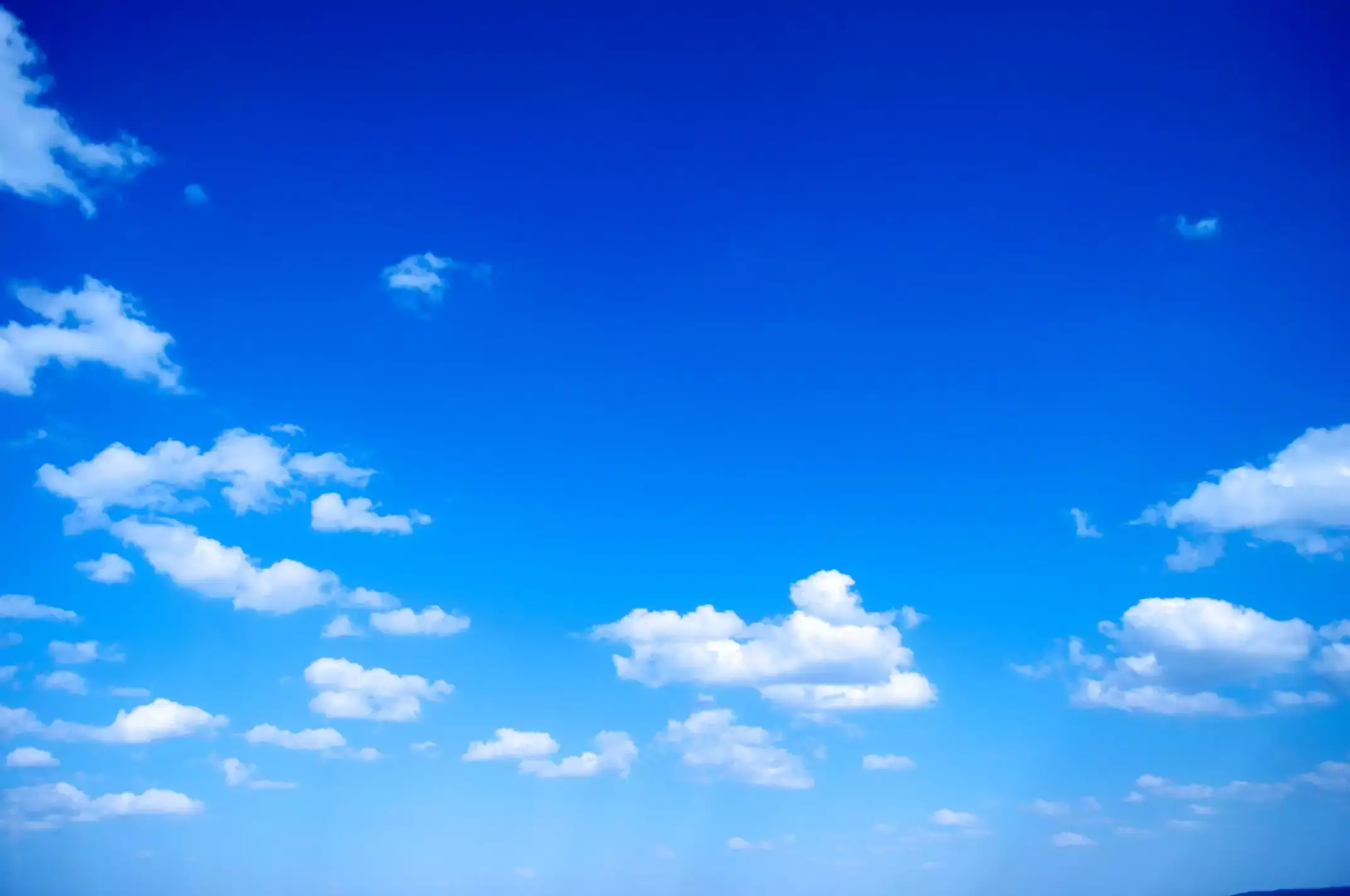 Deep blue sky over river while kayaking