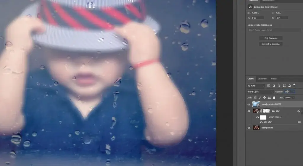 decrease the opacity to 50%