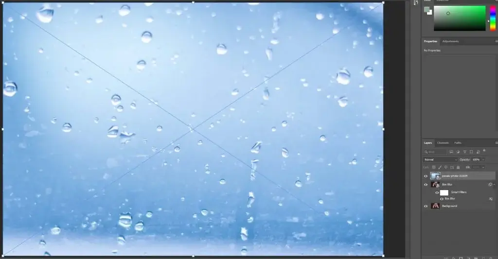 drag and drop the foggy glass image over the project and resize it