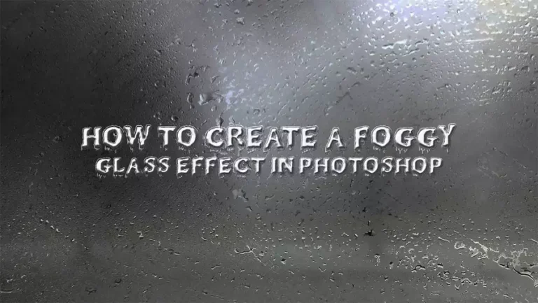 how to create a foggy glass effect in photoshop