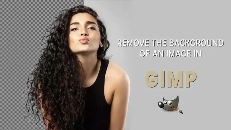 how to remove the background of an image in gimp