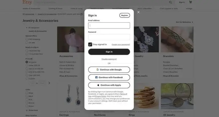 open an Etsy seller account