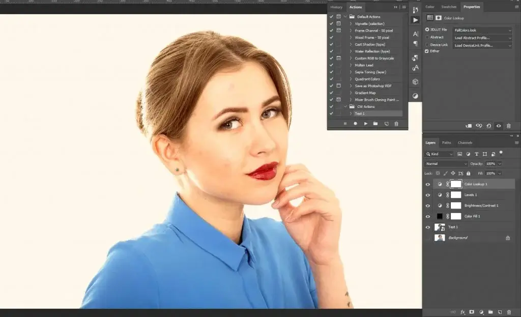 play photoshop action step by step