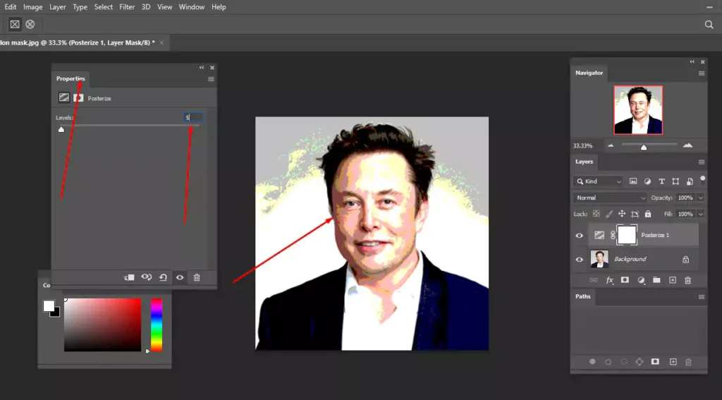 level 5, the perfect position to posterize