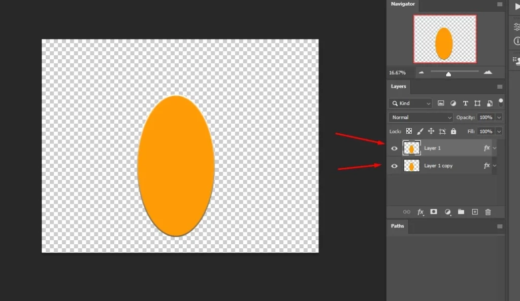 duplicate the layer for pumpkin shape