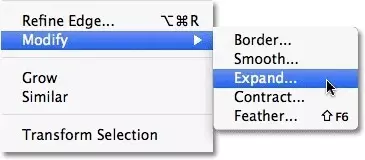 Expand The Selection, snowflake shape border