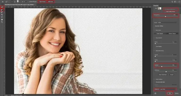 photoshop ai select and mask