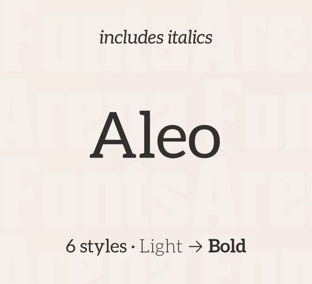 aleo font download