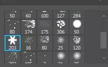 Select The Snowflake Brush