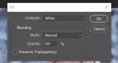 select white as the color and then click ok, snowflake shape border