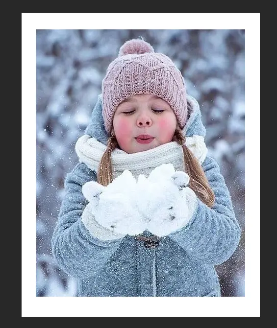 snowflake shape, snowflake shape border