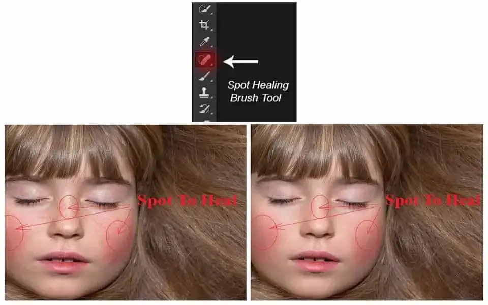 Spot Healing Brush Tool