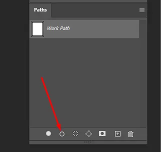 stroke the path with the snowflake brush