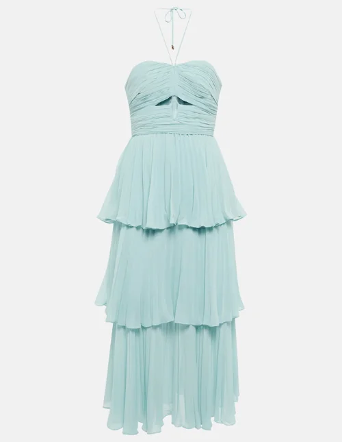 Halter Neck Midi Dress. Self Portrait Dress