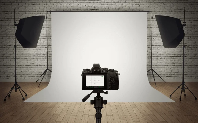 lightbox, white background