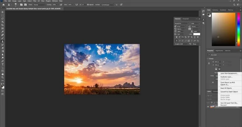 Photoshop Smart Object Process