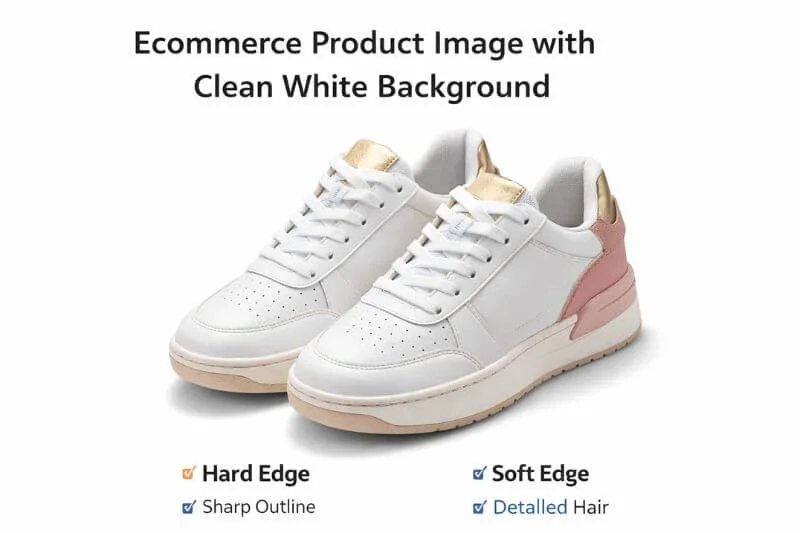 Ecommerce product photo with clean white background created using clipping path