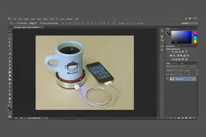 Open image in Photoshop for Clipping Path