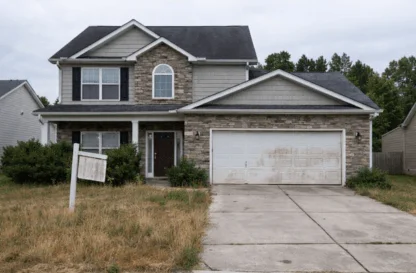 Before Real Estate Photo Retouching – Raw Property Image raw real estate property image with dull lighting and unedited interior details