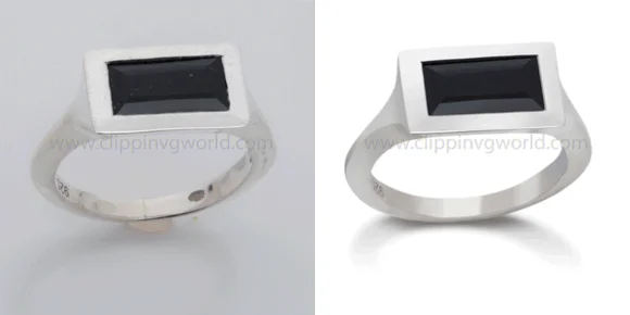 Silver ring retouching sample
