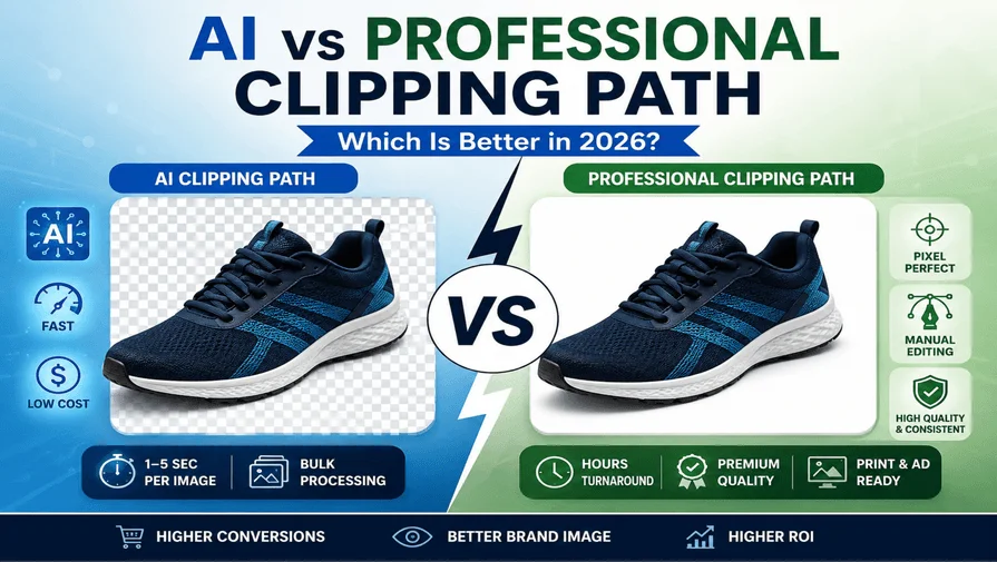 AI vs Professional Clipping Path: Which One Is Best for Ecommerce in 2026?