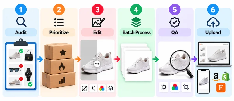 Black Friday product photo editing workflow