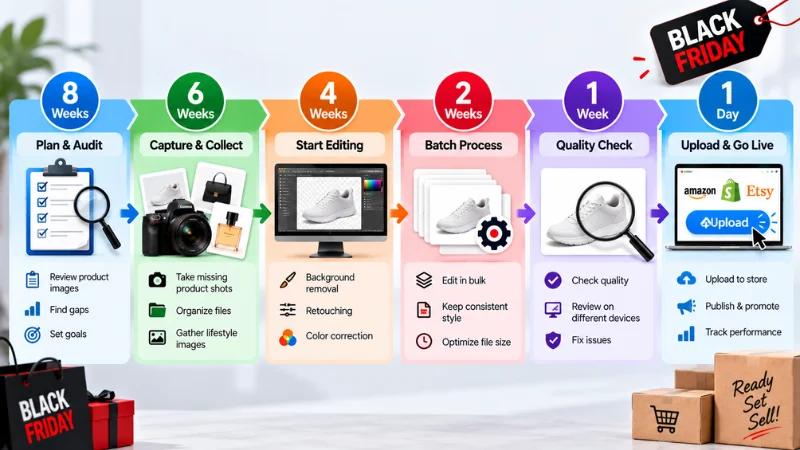 Black Friday product image preparation timeline