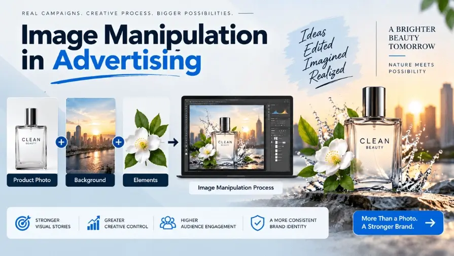 Image manipulation in advertising campaign