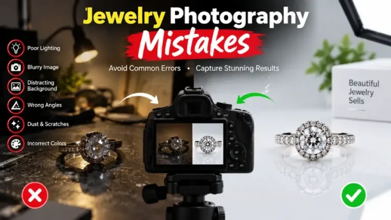 Common jewelry photography mistakes that hurt sales