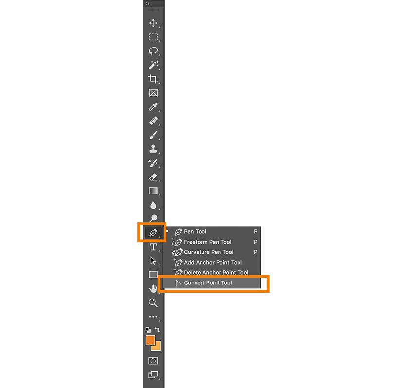 Select Convert Point Tool | Photoshop Pent Tool 